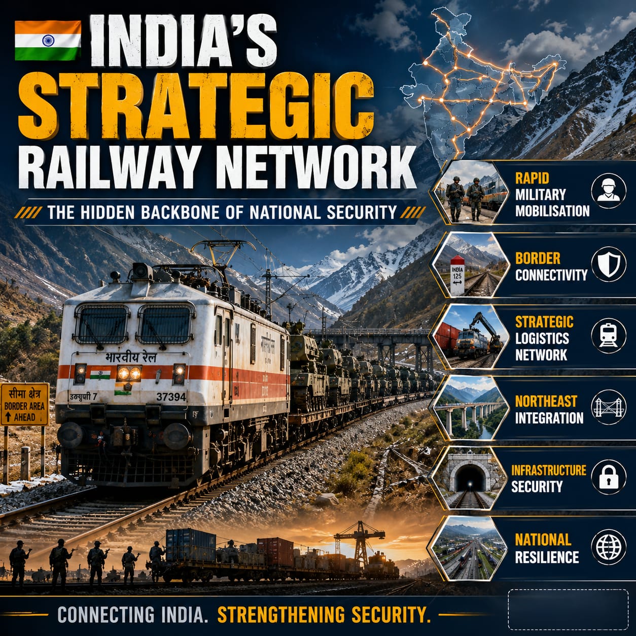 India’s Strategic Railway Network: The Hidden Backbone of National Security